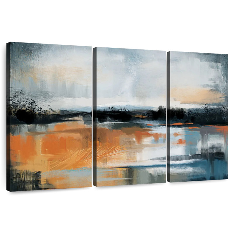 Avery Sunstruck Abstract Landscape, 36" H x 57" W