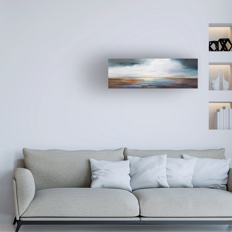 Calm Waters par Karen Hale - peinture sur toile tendue, H 6 po x l 19 po x P 2 po