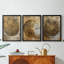 Série ABSTRACT CCXI - Toile tendue avec châssis encadré - 3 pièces-802618318-802618316