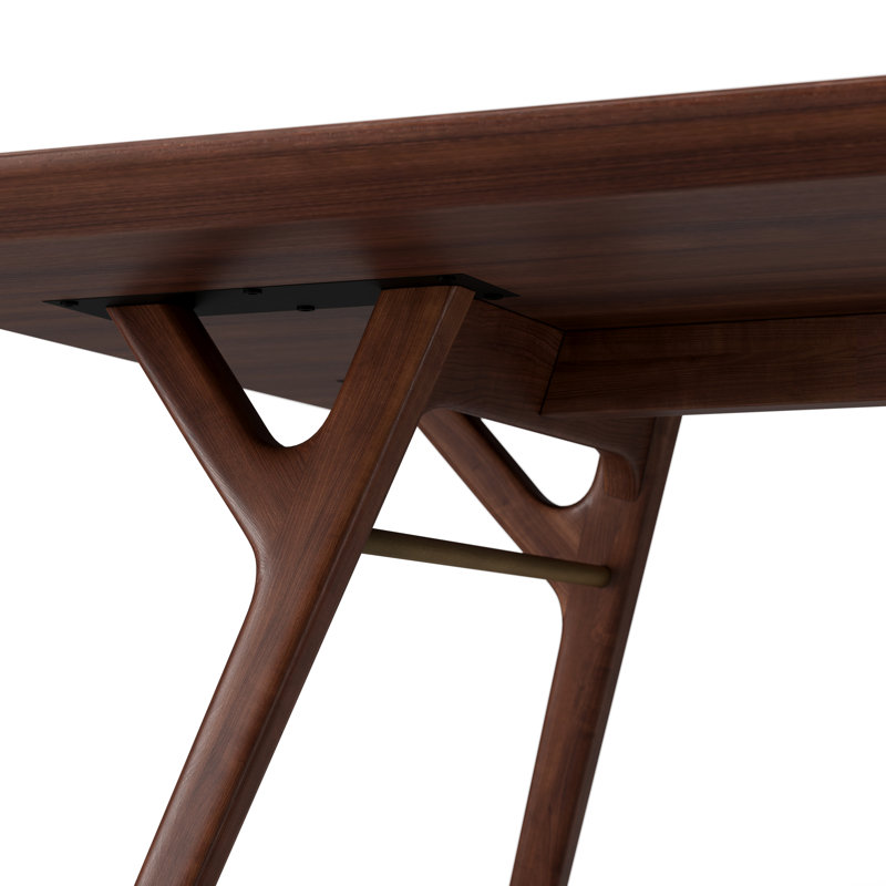 Ren Walnut Wood Dining Table, 28.74" H x 43.31" W x 82.68" L