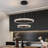 Cyma 2 - Light Acrylic and Aluminium Dimmable LED Tiered Chandelier