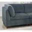 Meuble de salon modulaire en coin en chenille et coin modulaire Adelynne