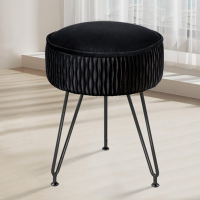 Velvet Vanity Stool by George Oliver