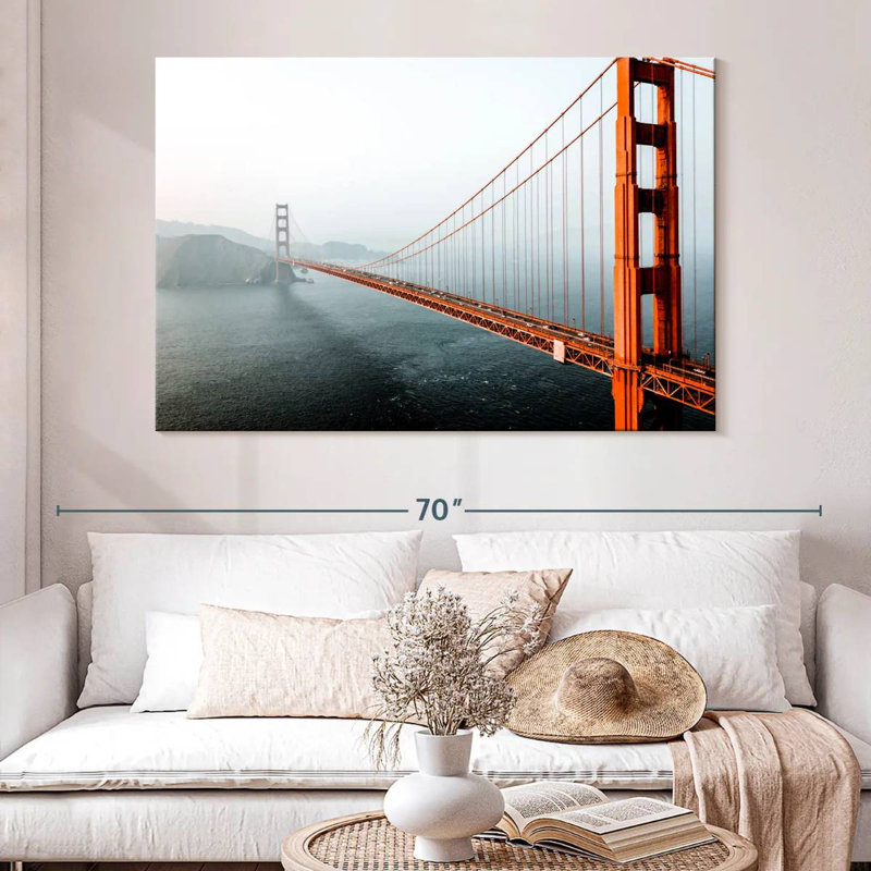 Hazy Gate Bridge, 34" H x 51" W