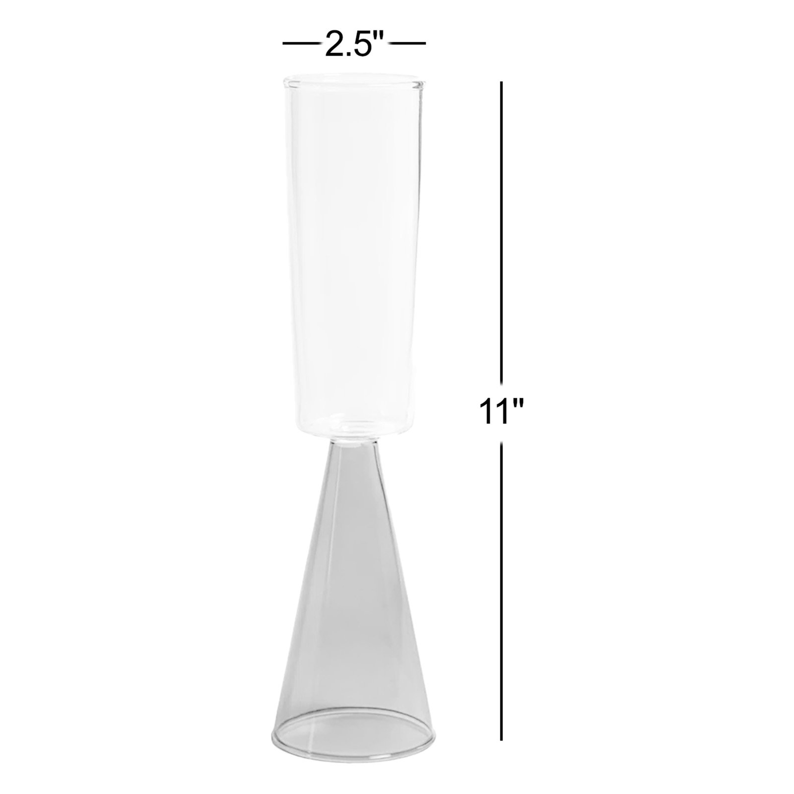 Monticello Champagne Flute, Amber