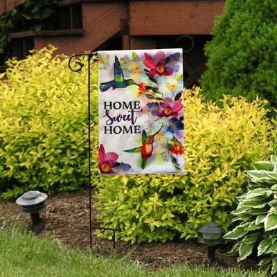 Home Sweet Home Hummingbirds Garden Flag