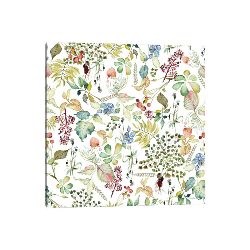 Botticelli Plants I by Kristy Rice - Wrapped Canvas Gallery-Wrapped Canvas Giclée, 30.48 cm H x 30.48 cm W