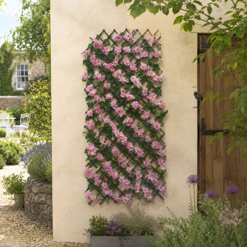 Expandable Pink Blossom Trellis