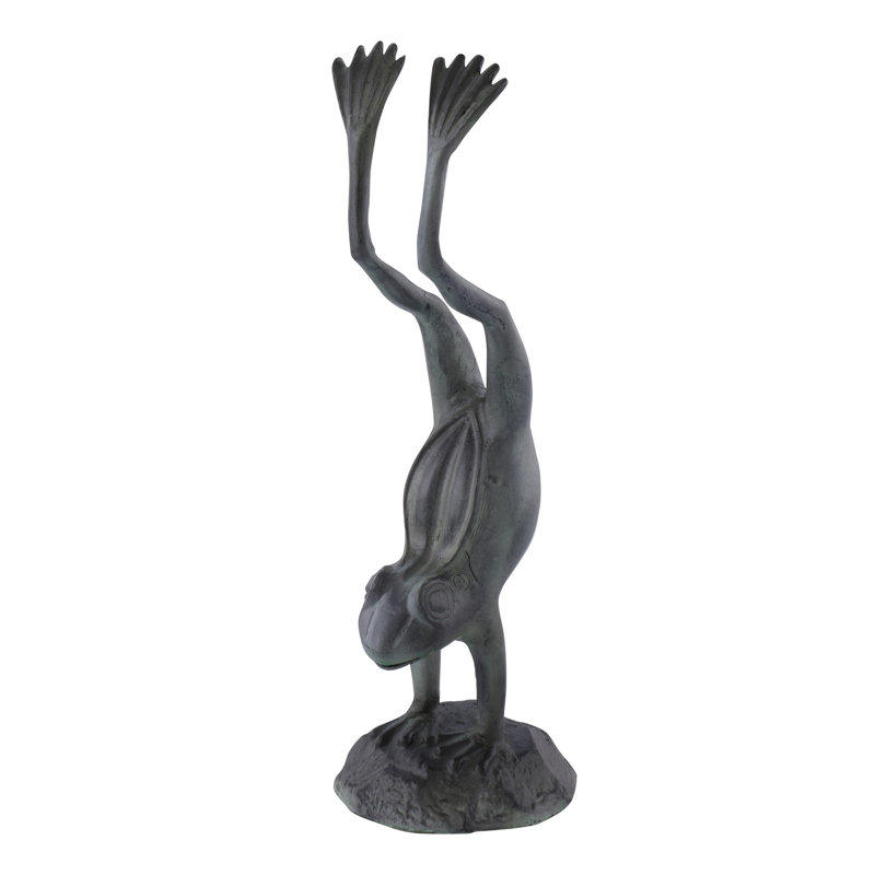Frog Weather Resistant Metal Garden Statue