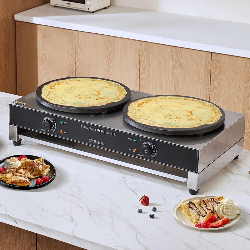 Machine à crêpière commerciale 16 pouces double tête 3400W