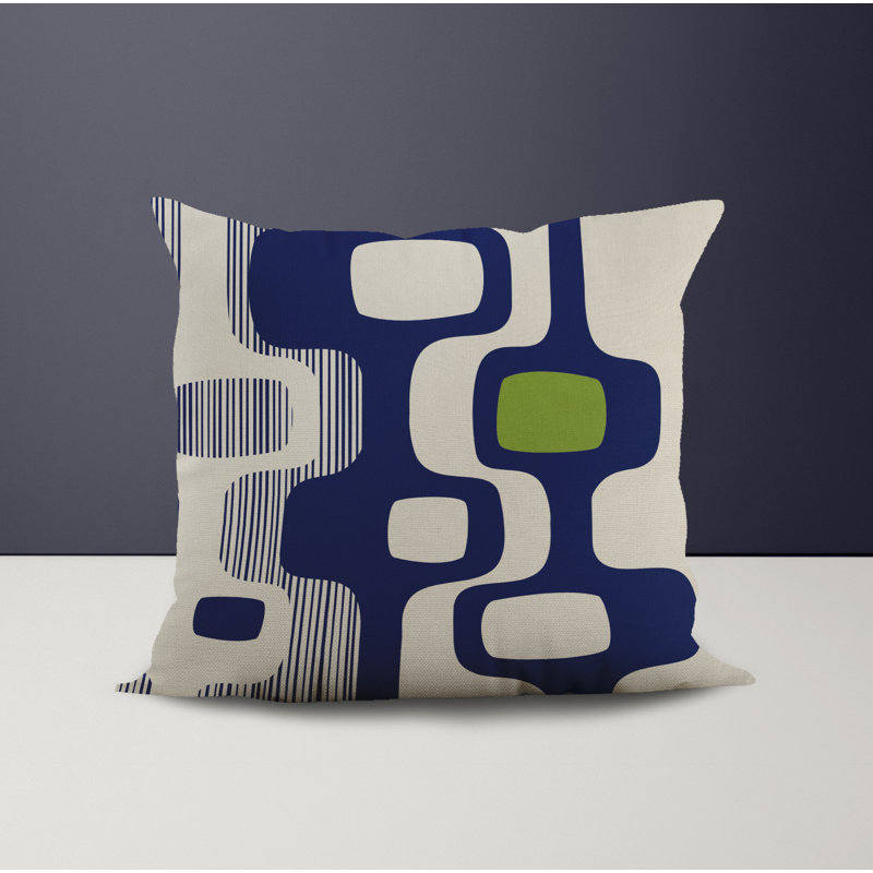 Housse et insert de coussin décoratif en polyester pour l'intérieur et l'extérieur, L 17 po x H 17 po, Chartreuse