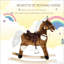 Cheval à bascule, cheval à bascule en peluche pour enfants