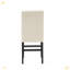 Tabourets de comptoir contemporains en cuir, chaises de salle à manger ivoire avec décoration cloutée (ensemble de 2), chaises de salle à manger rembourrées de 25 pouces convenant à la cuisine / chambre à coucher / salle à manger.