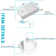 3'' Selectable Color Temperature Dimmable Air-Tight IC Rated LED Canless Recessed Lighting Kit
