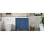 de salle de bain de 4 pouces avec lavabo en résine, 6 tiroirs, 2 armoires - Structure moderne en bois massif autoportant, bleu