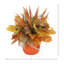 Arrangement de feuilles Astilbe and Harvest Leaf dans un pot en verre de citrouille