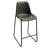 27" Green and Black Leather and Iron Counter Height Bar Chair-114903344