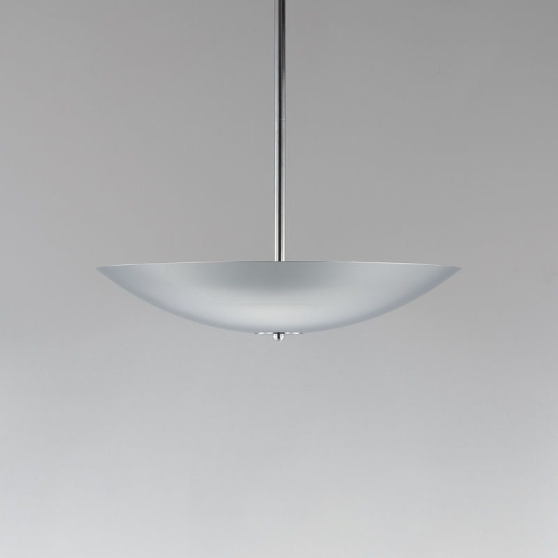 Vesta 1 - Light LED Pendant, Polished Chrome, Polished Chrome, 5.75" H x 36.5" W x 36.5" D