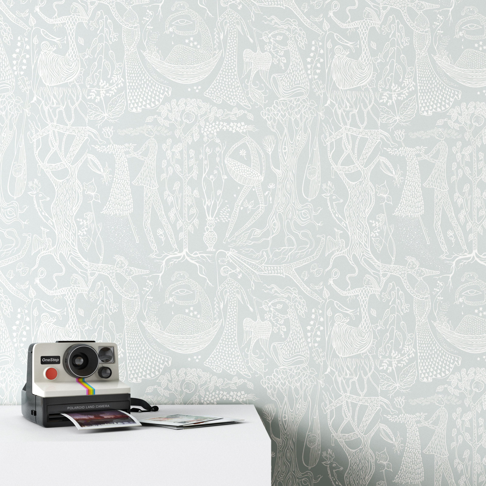 Rumaldo Abstract Wallpaper, Sage