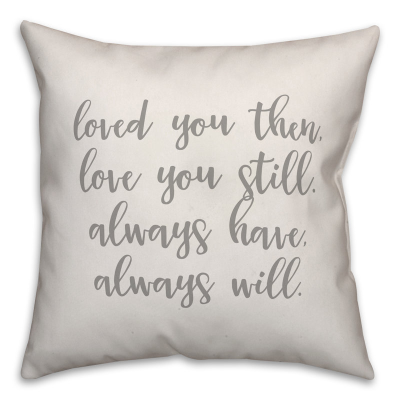  Coussin Love Love Gives Up, Blanc, Housse de coussin