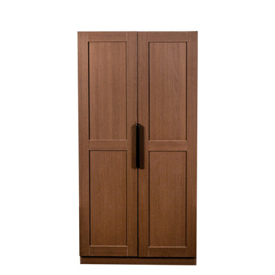 64,52 po, armoire de cuisine, noyer, multi-compartiment, buffet autoportant, chambre à coucher, rangement blanc
