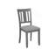 Ensemble de chaises de salle à manger pour 4 avec siège rembourré, gris