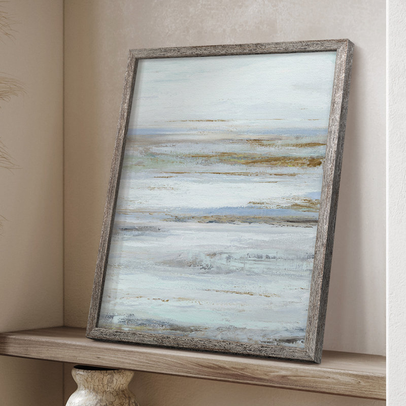 Reproduction encadrée Mute Misty Marsh II - bois massif, H 11 po x l 9 po