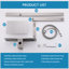 Système de douche à pluie exposé en acier inoxydable H 36 po avec douche à main (valve non incluse)-110220942