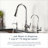 Peterson Touchless Single Handle Kitchen Faucet with Wave and Power Boost and with Accessories-48216345