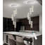 Lustre 1 lumière DEL moderne à intensité variable pour îlot de cuisine - noir-338324301-338324336-338324342