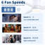 48 Inch Low Profile Ceiling Fan with Light, White Blades, Slim Flush Mount Design, Quiet Motor for Bedroom, Living Room & Small Spaces