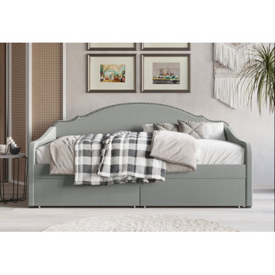 Caitronia Upholstered Daybed With Storage Drawers