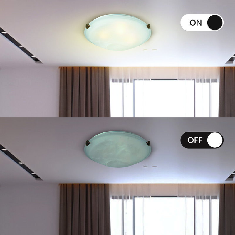 Malibu Flush Mount by Russell Lighting: Sleek Brushed Chrome Design for Modern Spaces