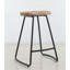 Tabouret de comptoir en bois massif de 26 po Mariali-1245781103