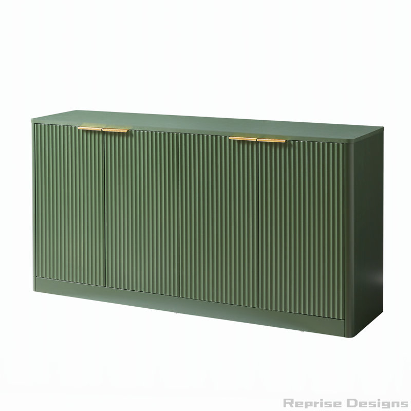 buffet moderne ondulé, armoire de rangement à contour incurvé, armoire avec fonction de rangement, convenant à la cuisine / chambre à coucher / salon