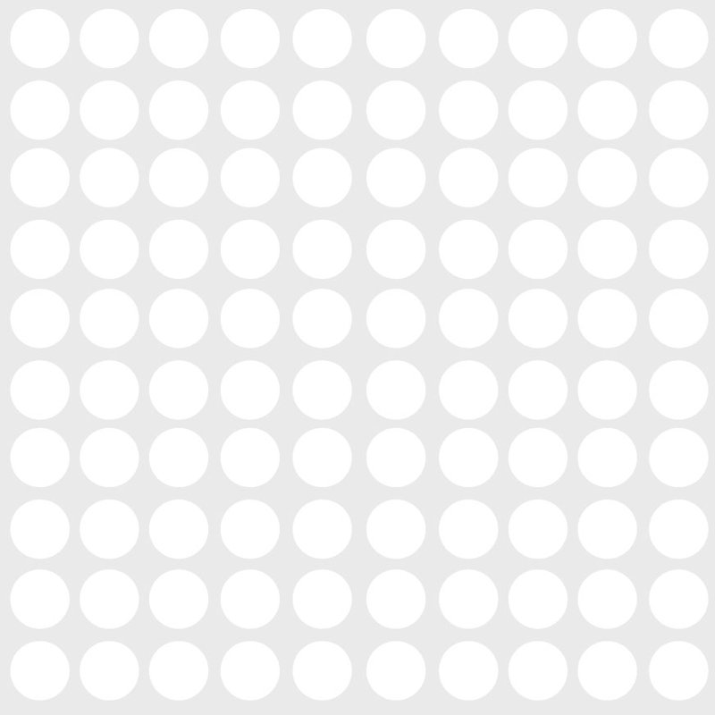 Abstract Non-Wall Damaging Wall Decal, White