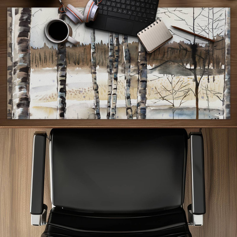 Winter swamp - 15.75"x31.50" Desk mat