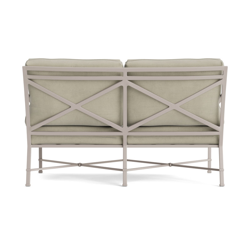 Venetian Outdoor 2 - Seat Loveseat, Dove, Fusion Charcoal