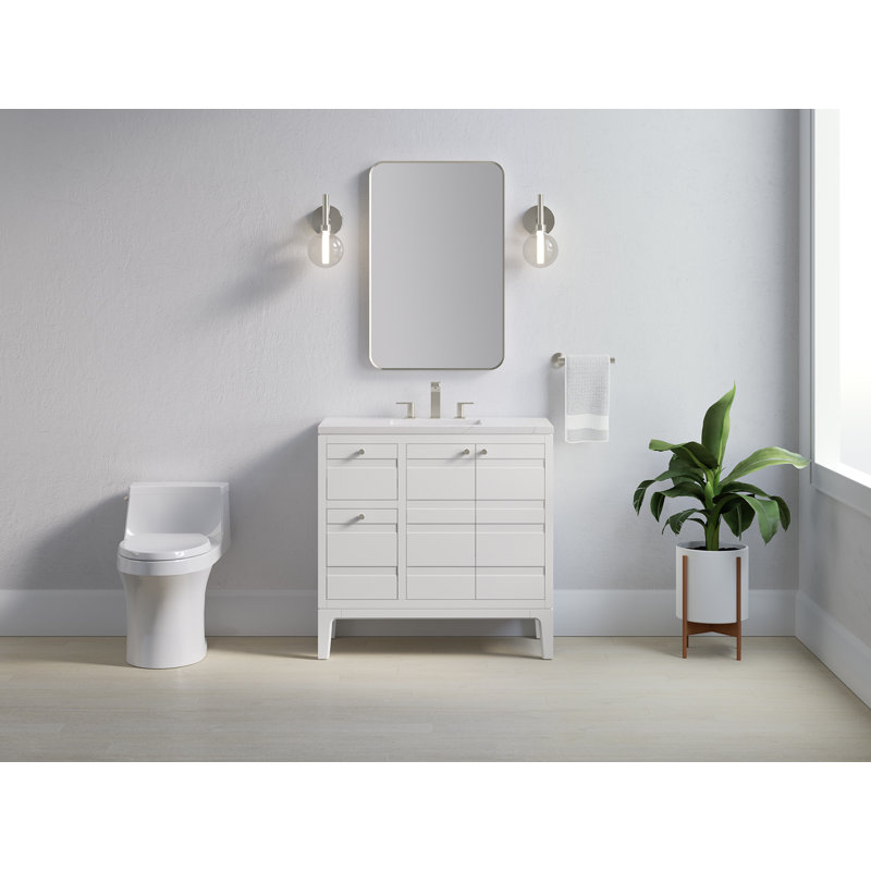 Helst 36-In Bathroom Vanity Set, White