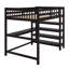Lit mezzanine double avec tablettes et bureau-1835368699