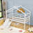 Twin Low Loft House Bed With Slide, Ladder  And Guardrails-1925240825