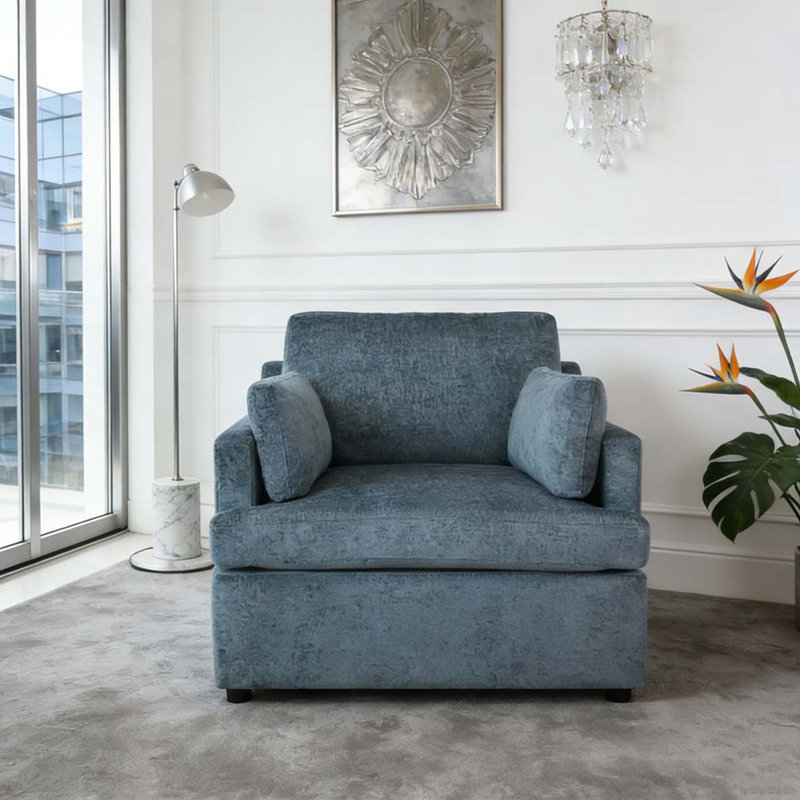 Fauteuil d'appoint confortable, Bleu