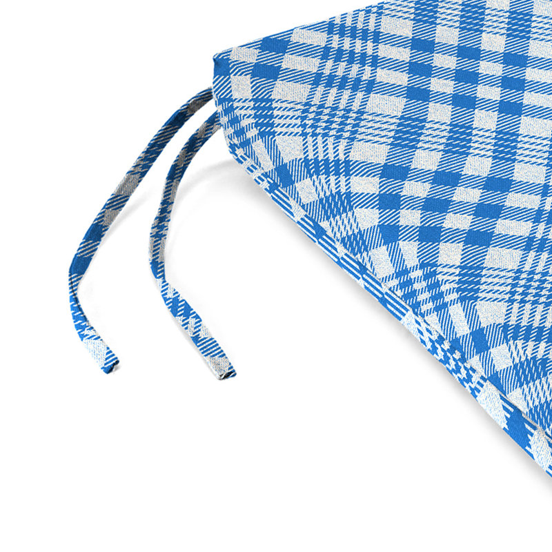 Outdoor Seat/Back Cushion, Blue Striped