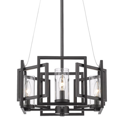 Lustre géométrique à 4 lumières Newlin