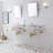 Ellie Stone Oval Console Bathroom Vanity with Overflow-1007590569