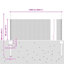 50cm H x 2500cm W Metal Border Fencing