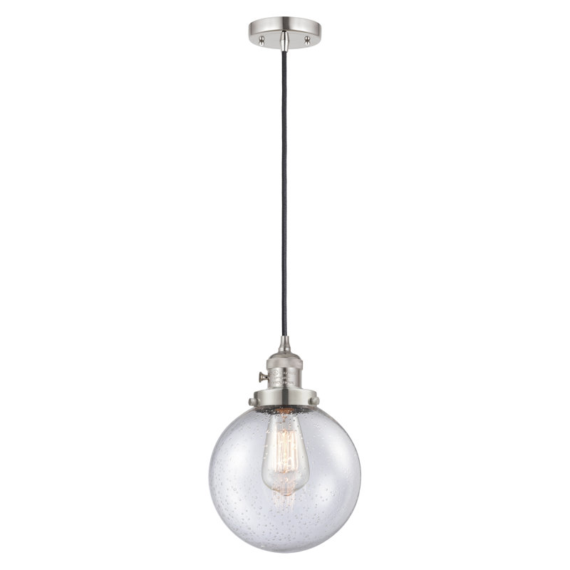 Lorri 1 - Light Single Pendant, LED, 131.5" H x 8" W x 8" D, Polished Nickel