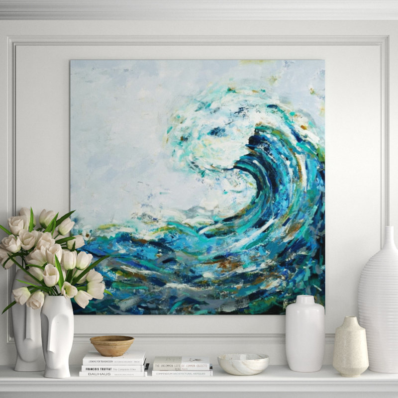 Crest Painting by Simon Caldwell, Outdoor, 47" H x 47" W