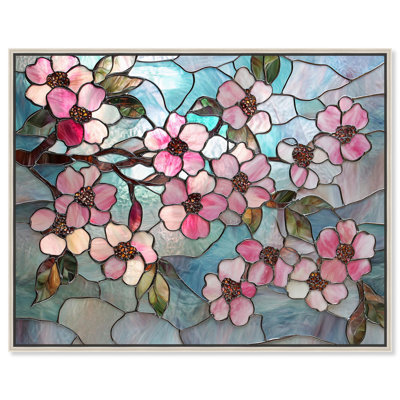 «Shimmering Spring Blossoms II», art floral sur toile par Art Remedy