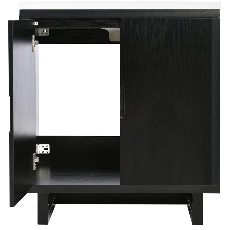 Ensemble de meuble-lavabo simple 30 po Nenney, Noir
